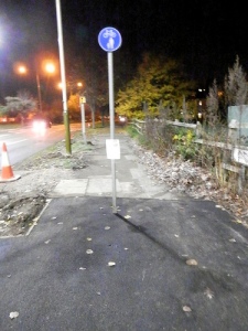 Sainsbury's bike path